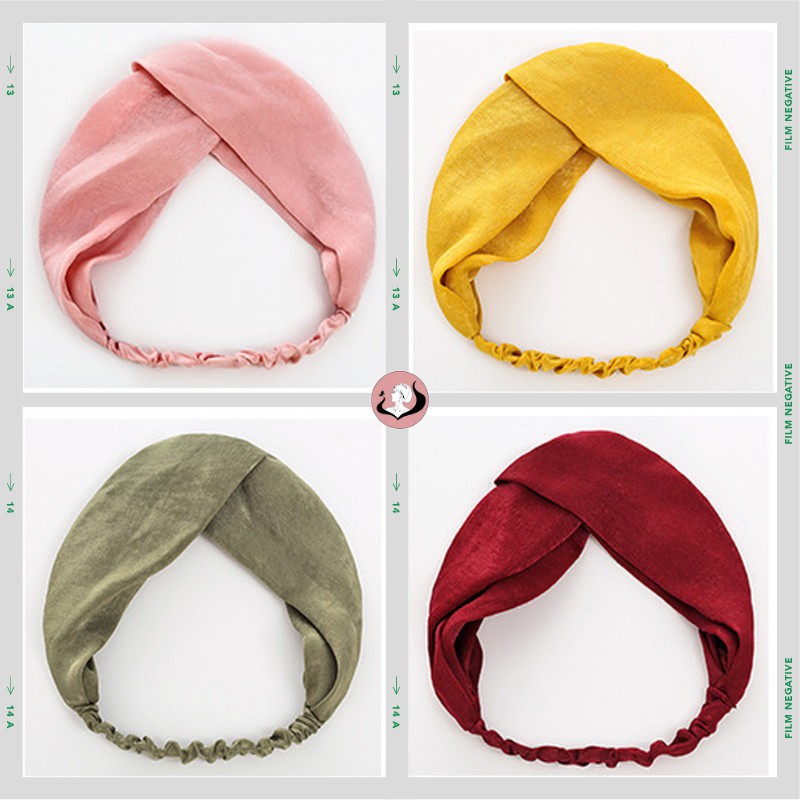 Băng Đô, Turban Cài Tóc Co Giãn Dễ Thương Cho Nữ Phong Cách Hàn Quốc - Việt Thư