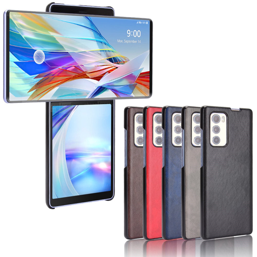 Ốp Điện Thoại Da PU Cứng Chống Sốc Sang Trọng Cho LG Wing LG Wing 5G LGWing