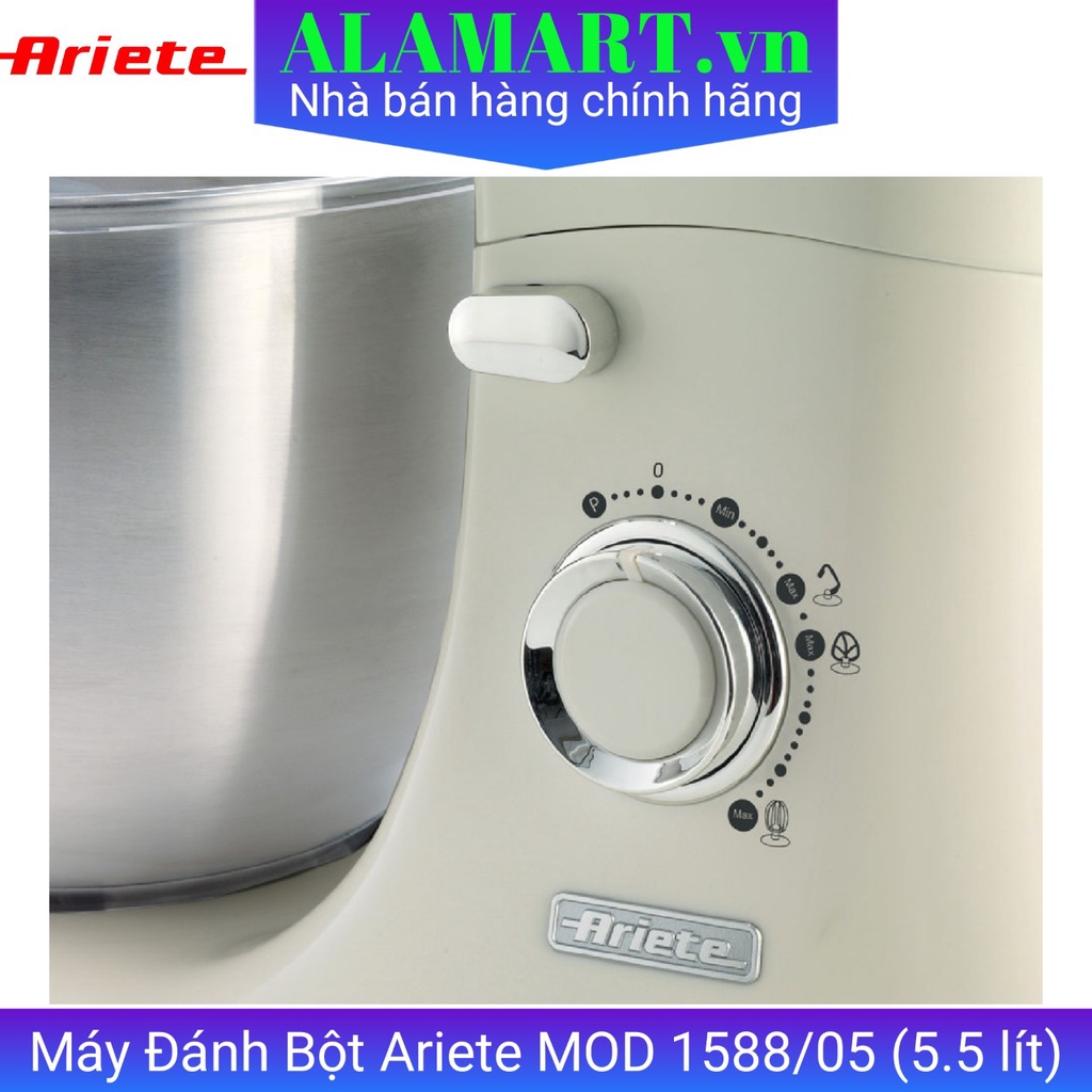 Máy Đánh Bột Ariete MOD.1588  (5.5L) - hàng chính hãng - 3 màu vintage