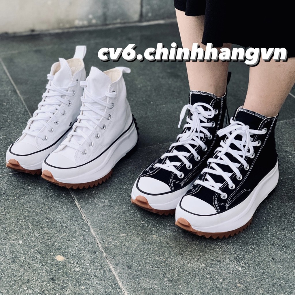 Giày Conversse Run Star Hike Black&White Hi Top