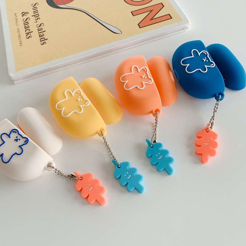 Vỏ Bảo Vệ Hộp Sạc Tai Nghe Beats Studio Buds plus TWS Hình Phi Hành Gia Hoạt Hình Bằng Silicone Mềm Kèm Móc