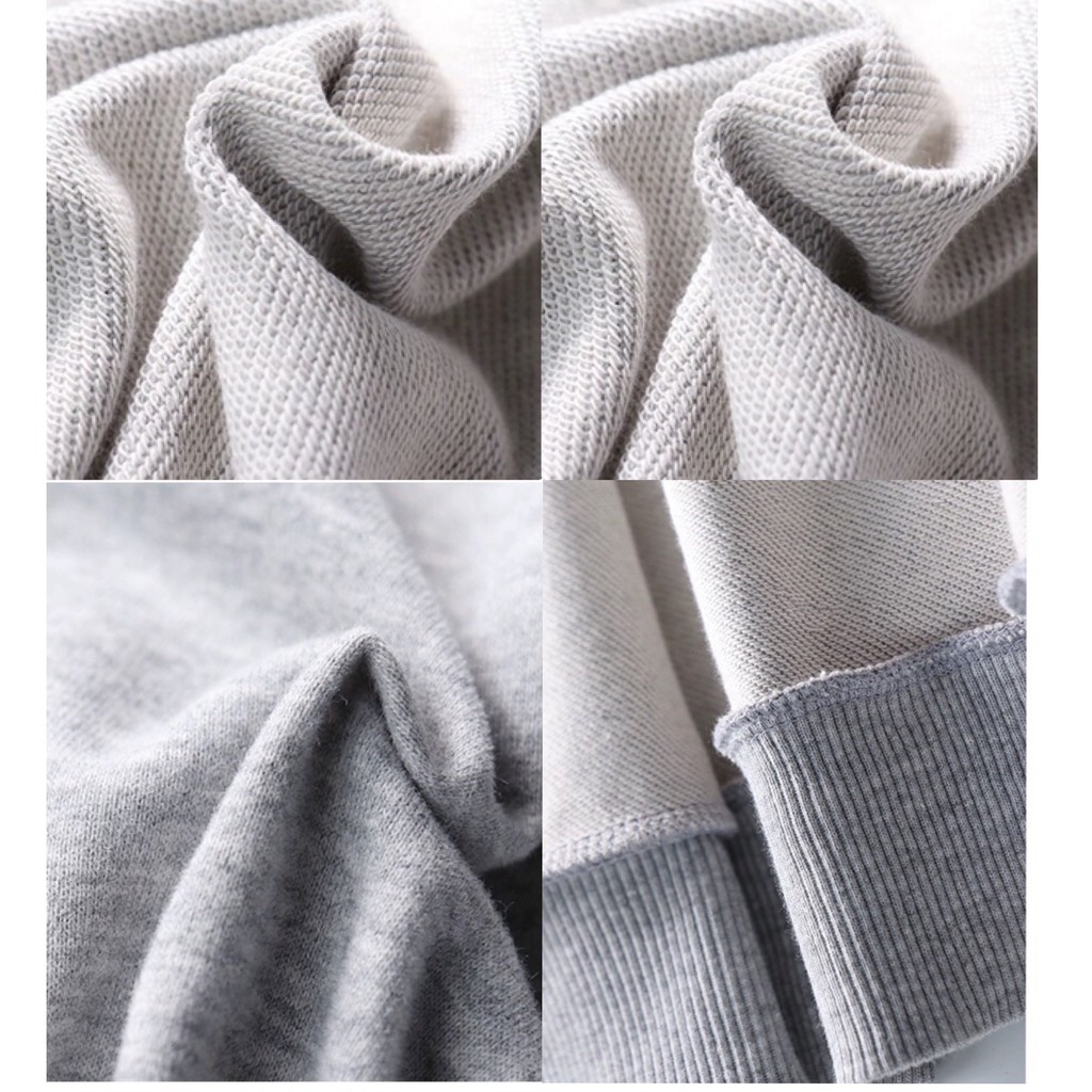 Bộ Hoodie nỉ da cá cotton cao cấp