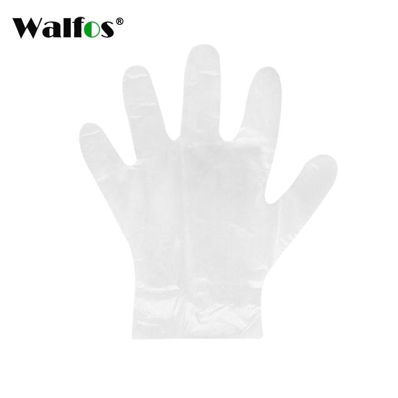 Bộ 60 găng tay nhựa Walfos dùng một lần tiện dụng