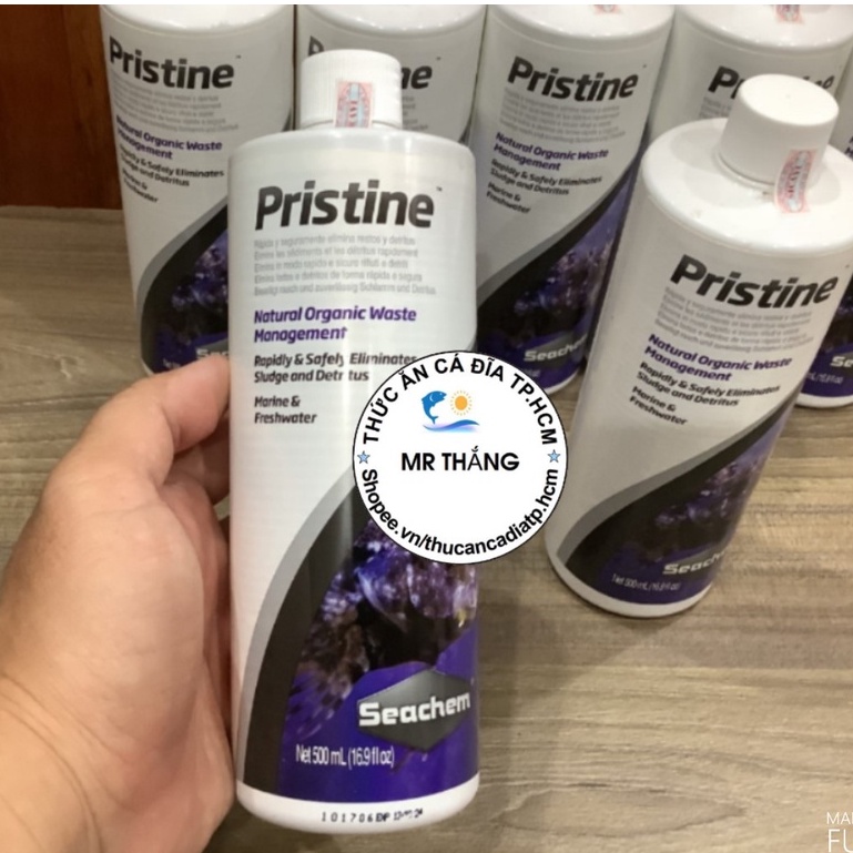 Seachem Pristine : Vi sinh phân hủy mùn bã, hữu cơ, rêu tảo chết