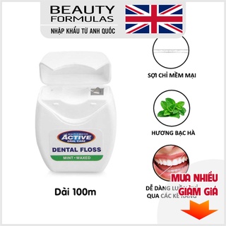 Chỉ nha khoa Beauty Formulas Dental Floss Mint - hộp 100 mét