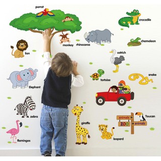 Decal vườn thú DC004 (CHẤT LƯỢNG LOẠI 1)