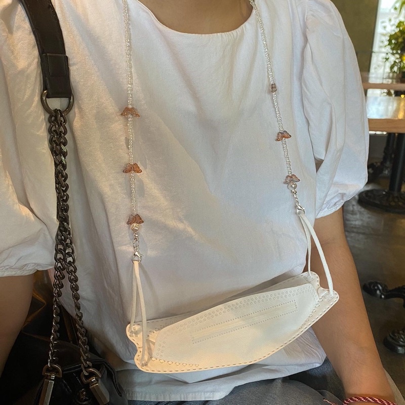 Dây đeo khẩu trang phong cách Hàn Quốc hạt cườm Mask Straps