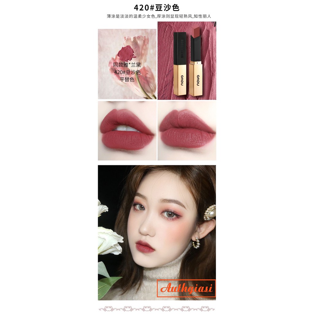 Son thỏi SIÊU SANG CHẢNH MỀM MỊN LÌ Novo Lipstick Velvet Small Gold Bars | BigBuy360 - bigbuy360.vn