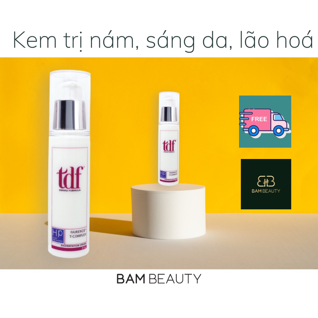 Kem chống và xóa nám, thâm, tàn nhang, đốm nâu TDF-Fairence T-complex-chính hãng 100% USA