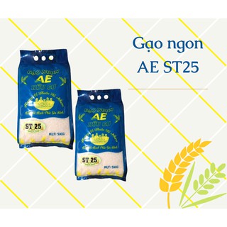 Combo 2 túi 5kg Gạo ST25 AE chuẩn gạo thơm dẻo ngon nhất thế giới năm 2019 thumbnail