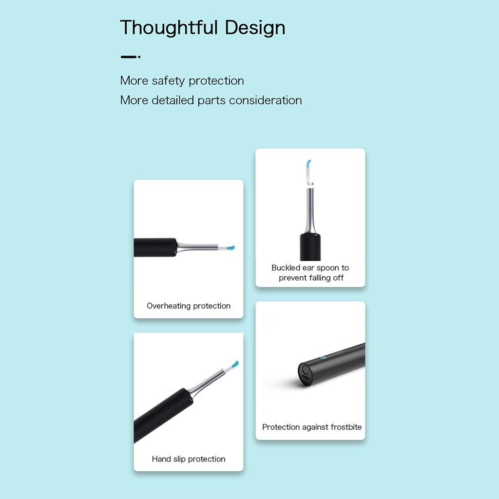 Dụng Cụ Lấy Ráy Tai An Toàn Xiaomi Youpin Bebird C3 lấy ráy tai bằng camera nội soi kết nối điện thoại - Minh Tín Shop