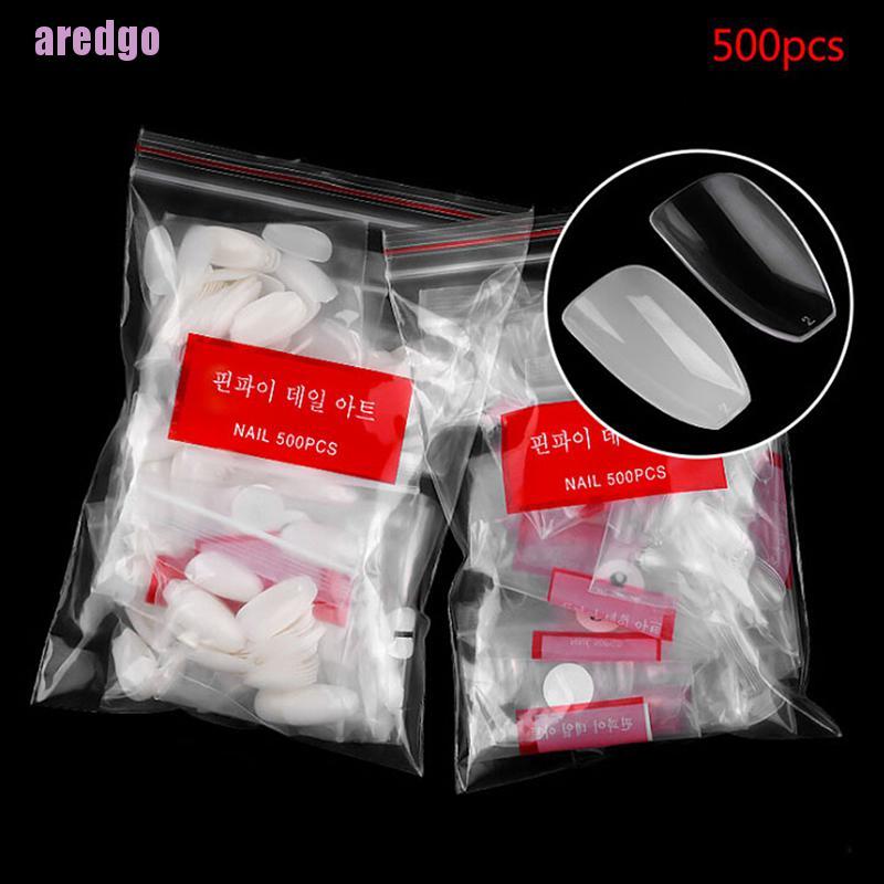 [Hàng mới về] Set 500 móng tay giả tiện lợi chất lượng cao