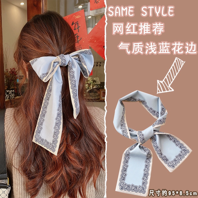 Dây vải buộc tóc vải lụa satin