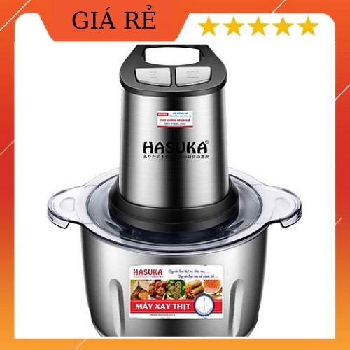 Máy xay thịt Hasuka HSK-123 Inox 2L, 300W chính hãng