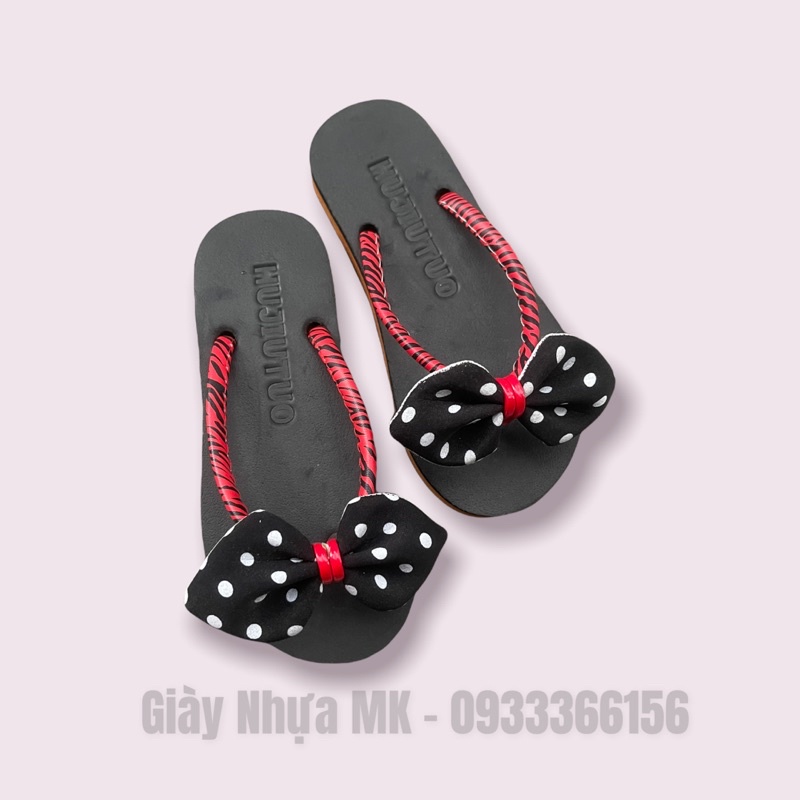 Dép Kẹp Nơ Cho Bé Siêu Cute - Dép Nơ Mẹ và Bé Dễ Thương Siêu bền - DL151