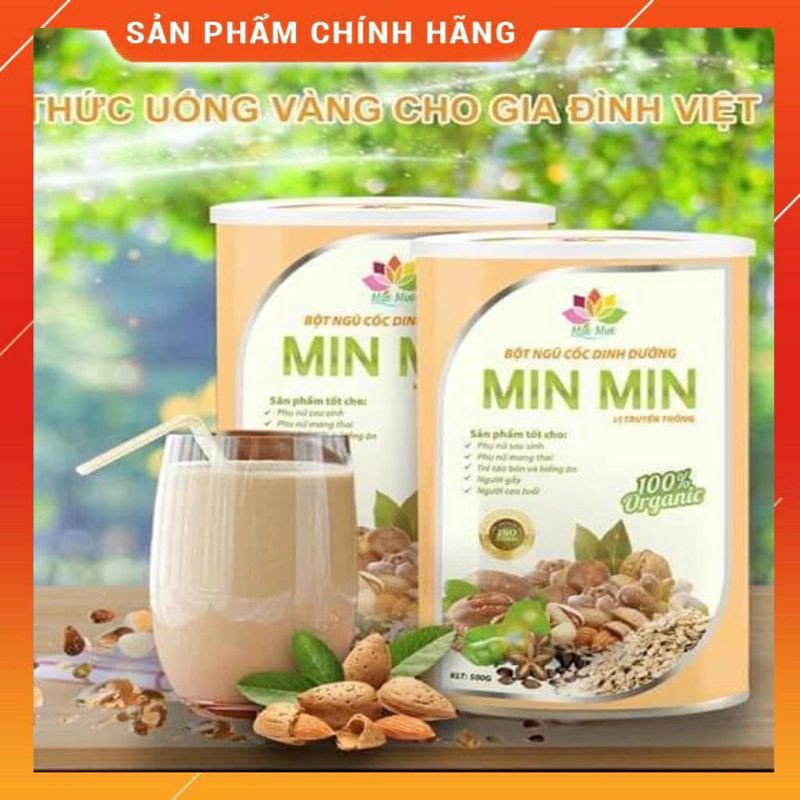 Ngũ cốc Min min  mẫu mới 29 hạt ⚡ tặng kèm cốm lợi sữa hoặc sữa ông thọ