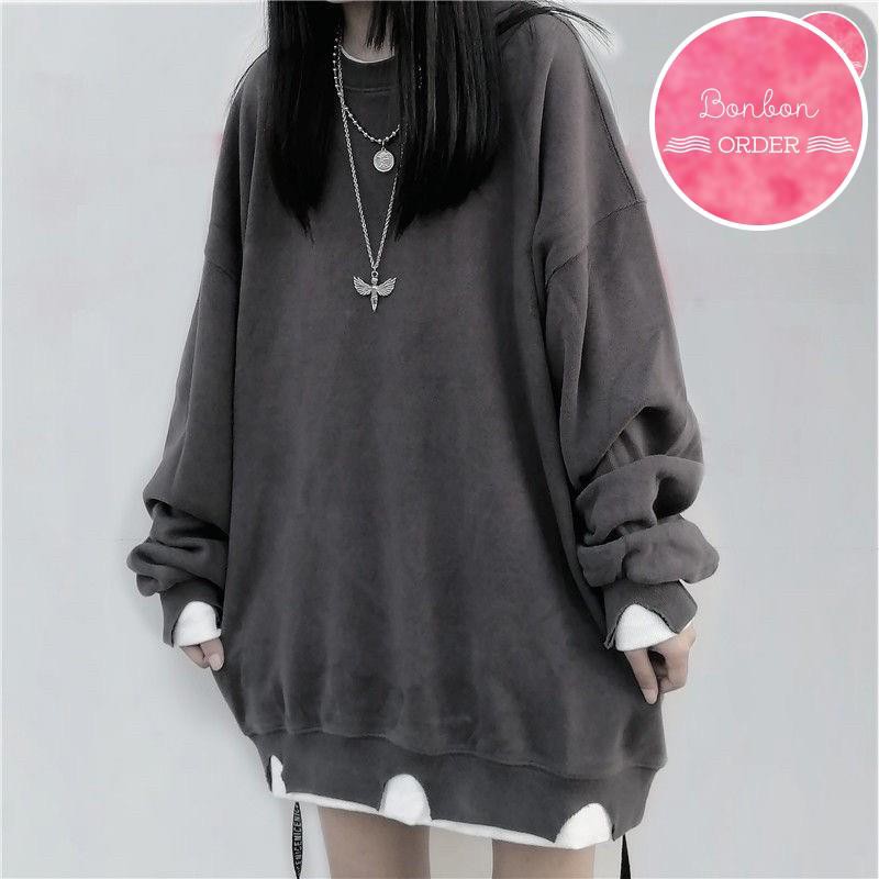 [CÓ SẴN] ÁO PULL NỈ ULZZANG | BigBuy360 - bigbuy360.vn