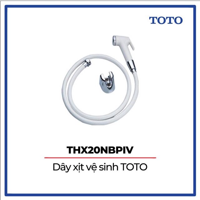 Vòi Xịt Toilet TOTO THX20NBPIV( dây nhựa màu kem)-- hàng chính hãng có phiếu bảo hành