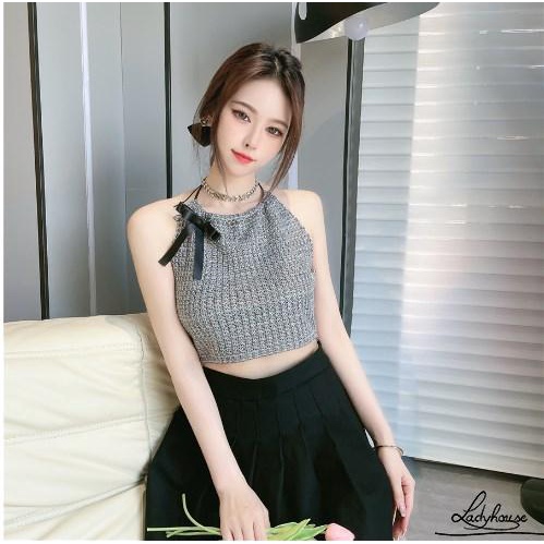 Áo Yếm Hai Dây Mini Hở Lưng Thời Trang Mùa Hè Cho Nữ