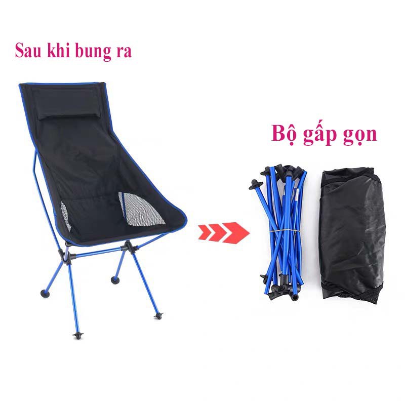 GHẾ XẾP GẤP GỌN CÂU CÁ PICNIC DÃ NGOẠI Du Lịch SIÊU NHẸ CHẮC CHẮN BỀN THOẢI MÁI THUẬN TIỆN X90