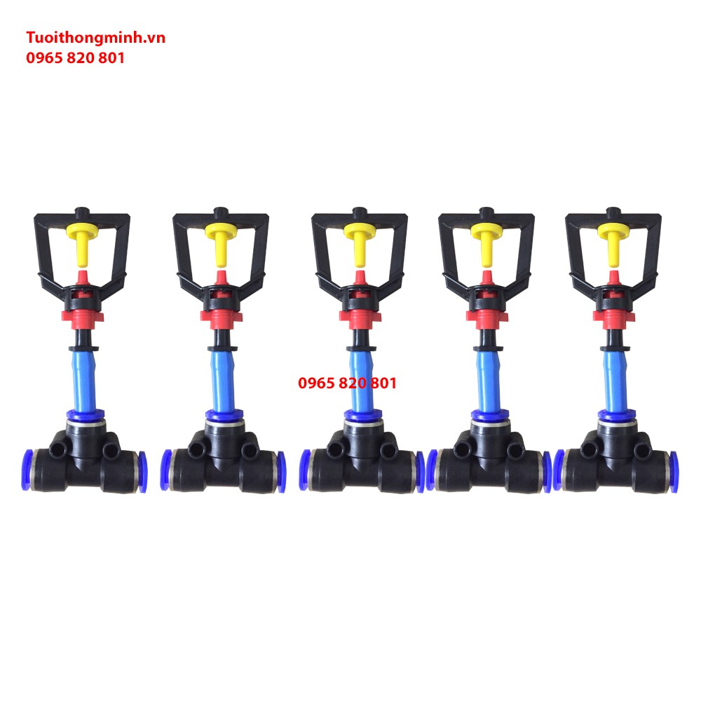 [ Combo ] 5 béc xòe phun mưa mini kèm T 8mm