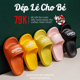 Dép sục cho bé MARIO chống trơn trượt đế xốp mềm mại
