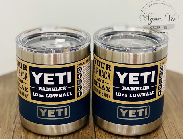 Ly Giữ Nhiêth Inox Cao Cấp Yeti Rambler 10 Oz Lowball - Hàng Chính Hãng