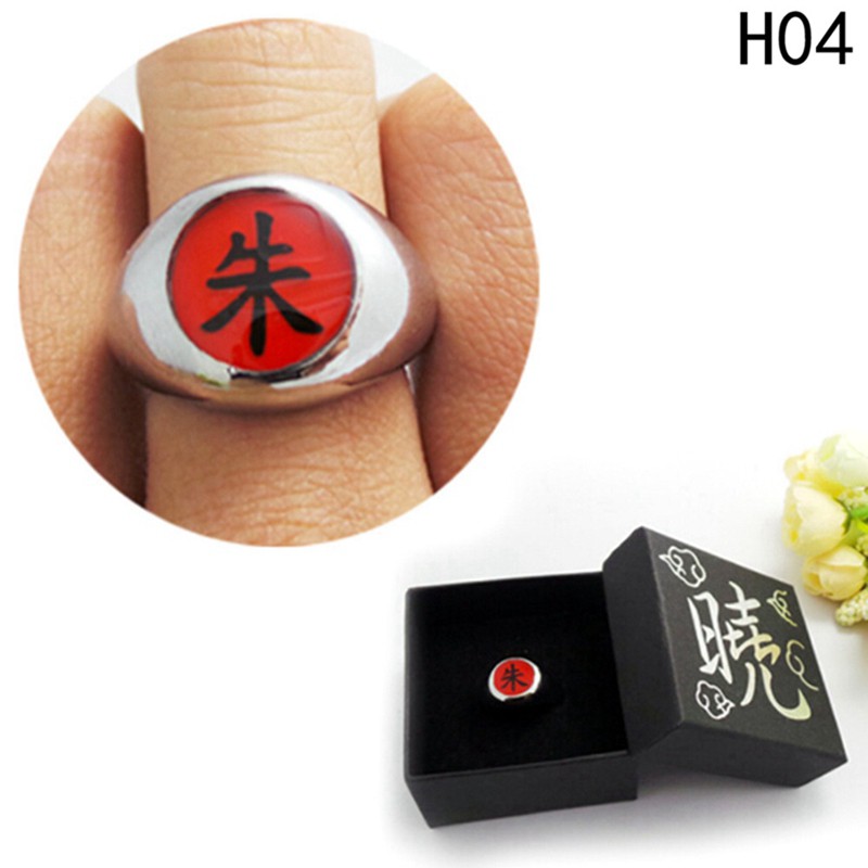 Nhẫn Hợp Kim Hóa Trang Naruto Akatsuki Uchiha Itachi Zhu