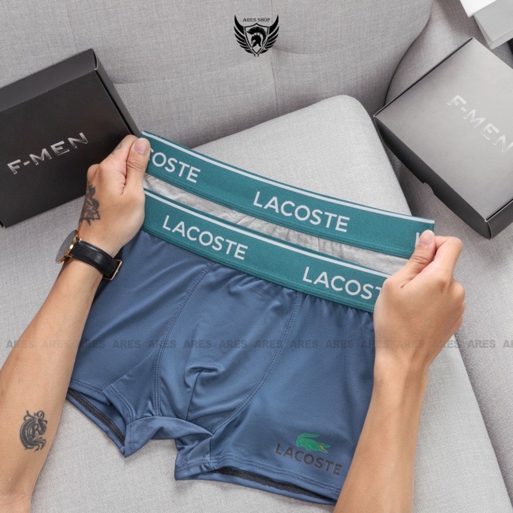 Quần lót nam, quần boxer chất thun lạnh kháng khuẩn co giãn 4 chiều phong cách nam tính - Locoste 03 - ARES SHOP