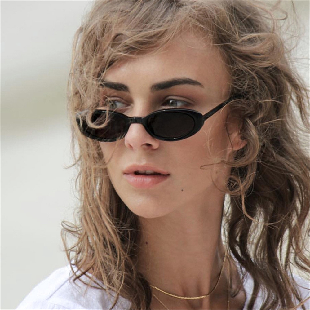 Mắt kính gọng nhỏ chống nắng UV400 phong cách cổ điển dành cho nữ
