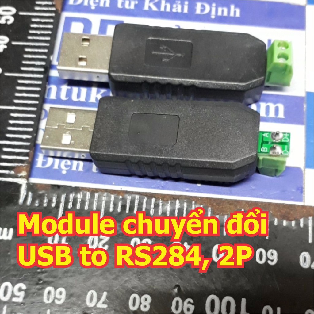 Module chuyển đổi USB to RS485 (2 dây), vỏ nhựa màu đen kde5500