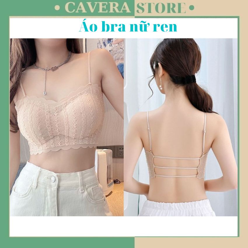 Áo bra nữ, Bra ren 2 dây sexy, áo lót su mềm mại không gọng mặc mát đẹp và gợi cảm B8985
