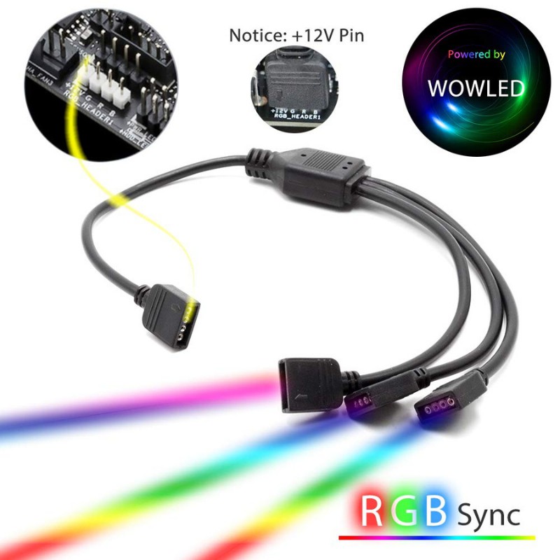 Dây led 12v RGB đồng bộ Aura Sync, RGB Fusion, MSI Mystic Light, ASrock RGB