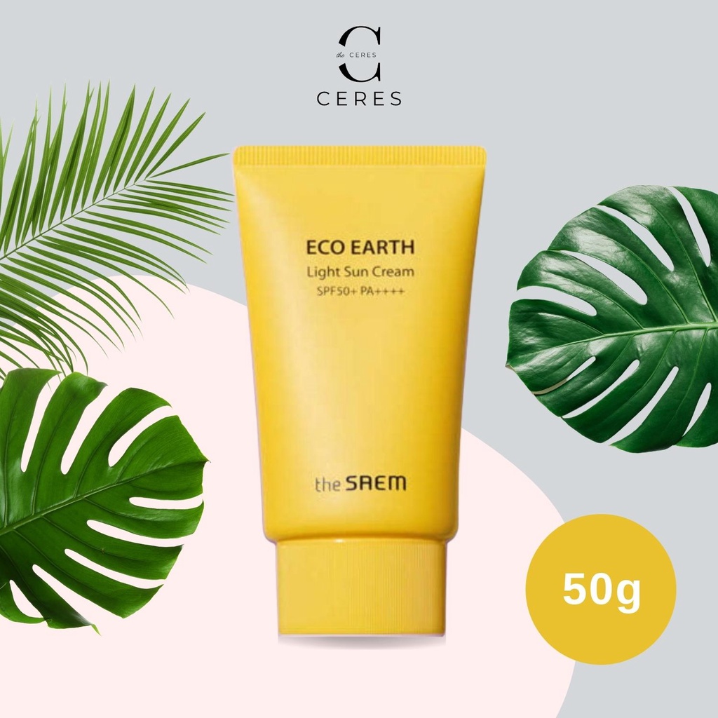 Kem Chống Nắng The Saem Eco Earth Power Pink Sun Cream 50g