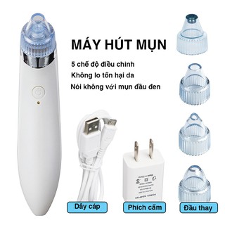 [HÀNG CHUẨN CAO CẤP] Máy Hút Mụn Cầm Tay Mini Công Nghệ Hàn Quốc. 1 Đổi 1 Trong 7 Ngày