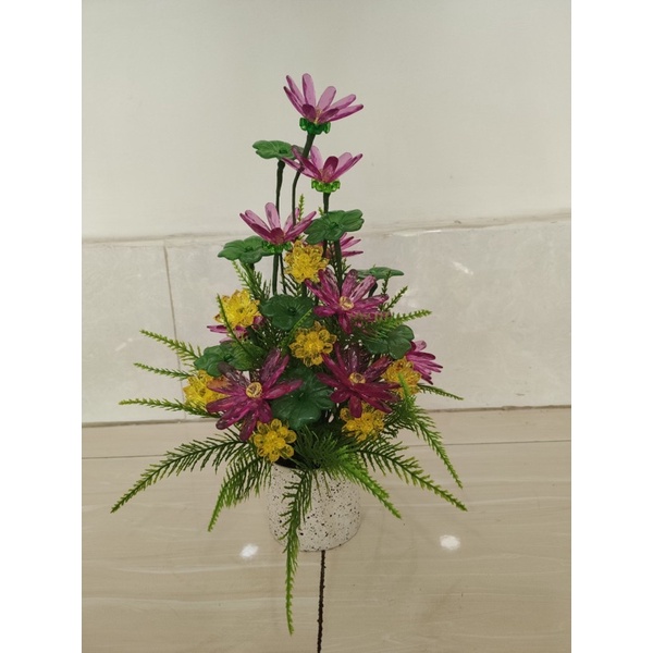 Chậu hoa cao 40cm ngang 23cm