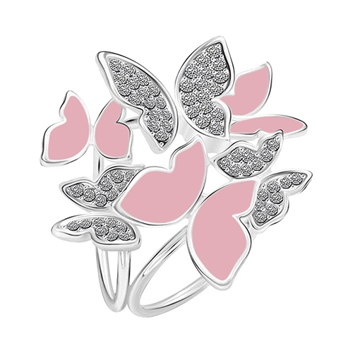 Ghim cài khăn choàng cổ tạo hình đàn bướm đính đá đẹp mắt