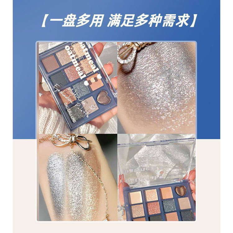 Bảng Phấn Mắt 12 Màu Khói Ánh Ngọc Trai Lâu Trôi Zu Cosmestics