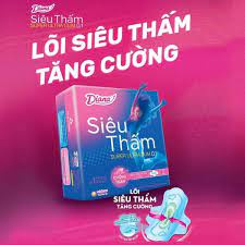 Combo 6 Băng vệ sinh Diana Siêu thấm siêu siêu mỏng 0.1cm Super Ultra Slim 8 miếng/gói X6