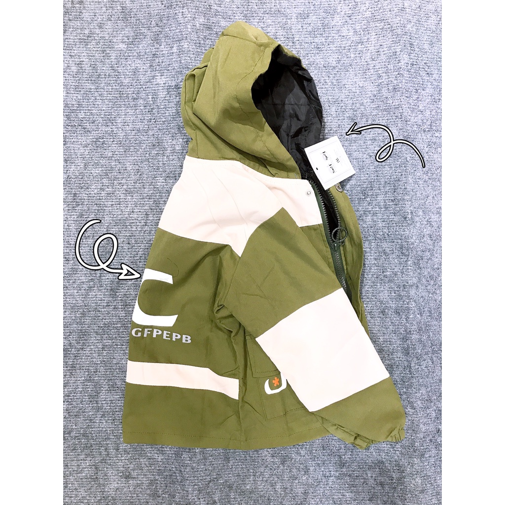 Áo khoác Kaki cho bé 22-32kg