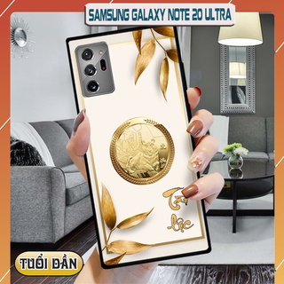 Ốp lưng kính 3D 12 con giáp - Samsung galaxy Note 20 Ultra