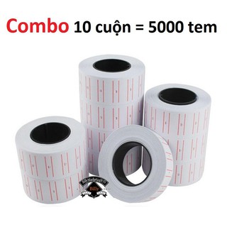 Combo 10 Cuộn Giấy Dán Giá Tiền Sản Phẩm Loại Dày 30S Store