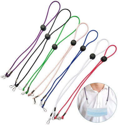 1Pc Daily Mask Sling Windproof Anti-lost Mask Ear Lanyard Anti-stroke Mask Holder Adjustable Non-marking Lanyard Two HooksDây buộc mặt nạ chống trượt có thể điều chỉnh