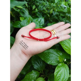 Vòng Tay Chỉ Đỏ May Mắn Tình Duyên ( Ghi chú size cổ tay )