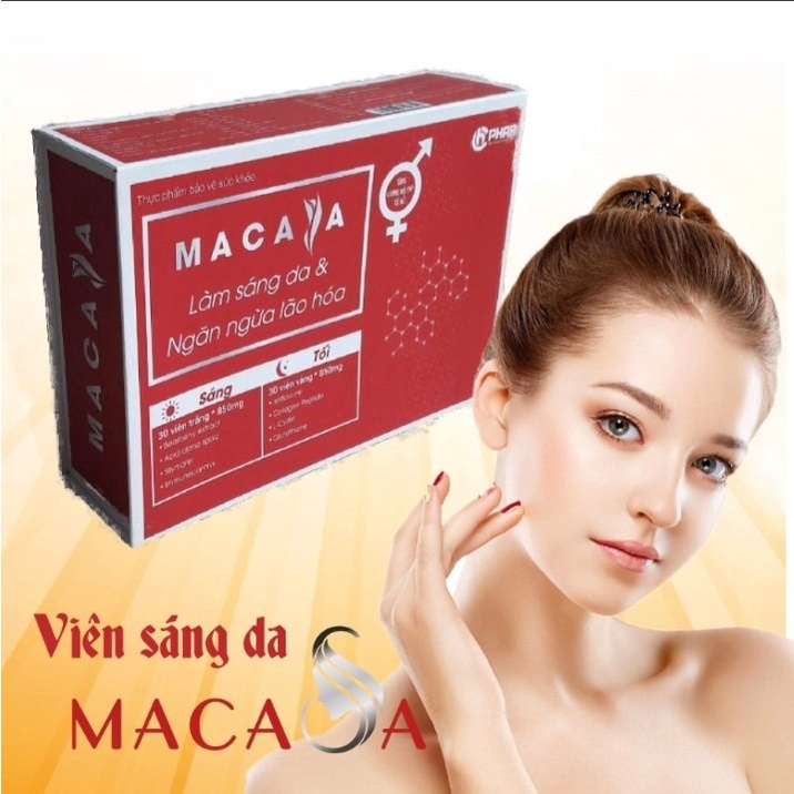 Viên uống sáng da MACASA - Bổ sung Collagen, Glutathione làm sáng da và ngăn ngừa lão hóa