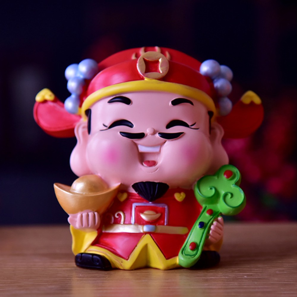 Tượng chibi Thần Tài Như Ý Cát Tường 12.5cm