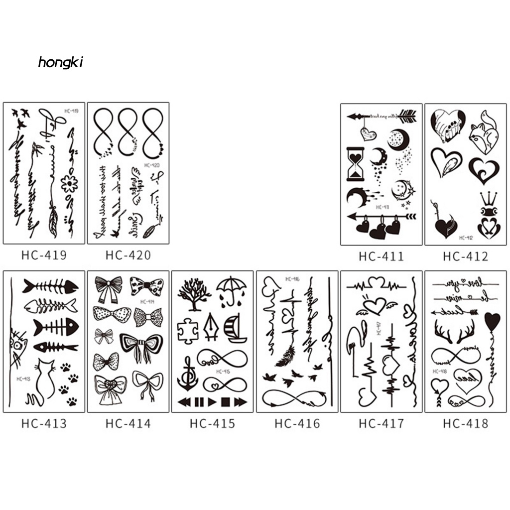 Hình Xăm Dán Tạm Thời Thiết Kế Nhỏ Nhắn Xinh Xắn