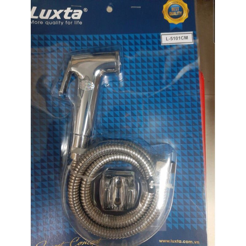 Vòi xịt vệ sinh Luxta L5101CM, dây xịt inox 304, Bảo hành 12 tháng