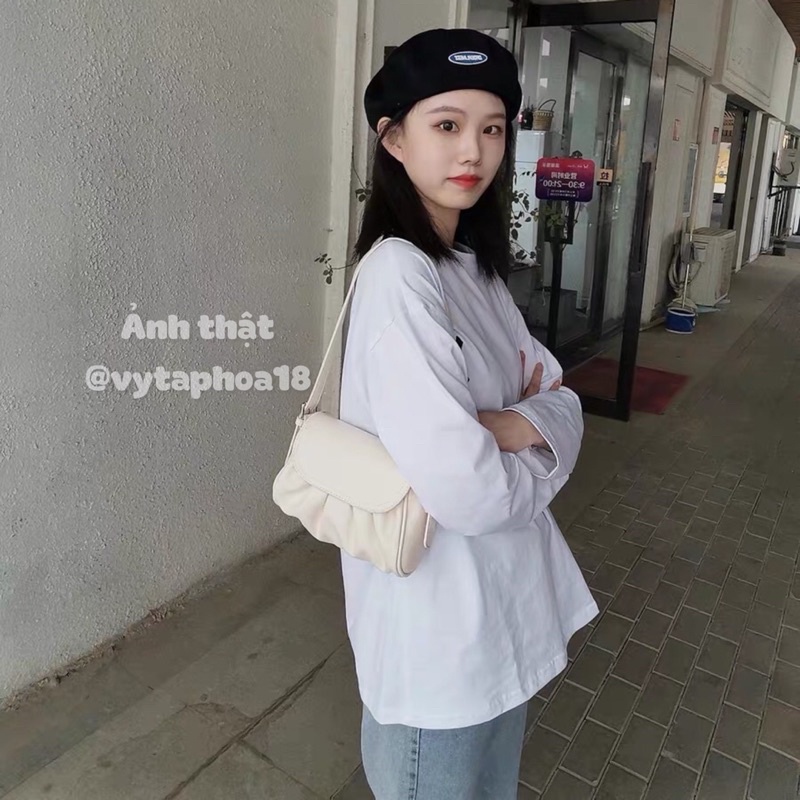 Túi kẹp nách nữ da mềm và túi đeo chéo nữ bằng da T5 SẴN