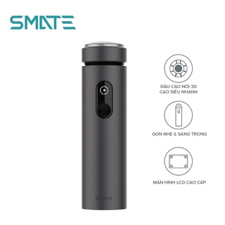 Máy Cạo Râu Cầm Tay Smate ST-R201 - Sạc Nhanh Type-C Kháng Nước IPX7 Bảo Vệ Da Mặt Màn Hình LCD Cao Cấp